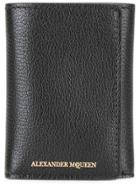 Alexander Mcqueen 3 Fold Wallet - Black