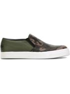 Alexander Mcqueen Camouflage Skull Slip-on Sneakers