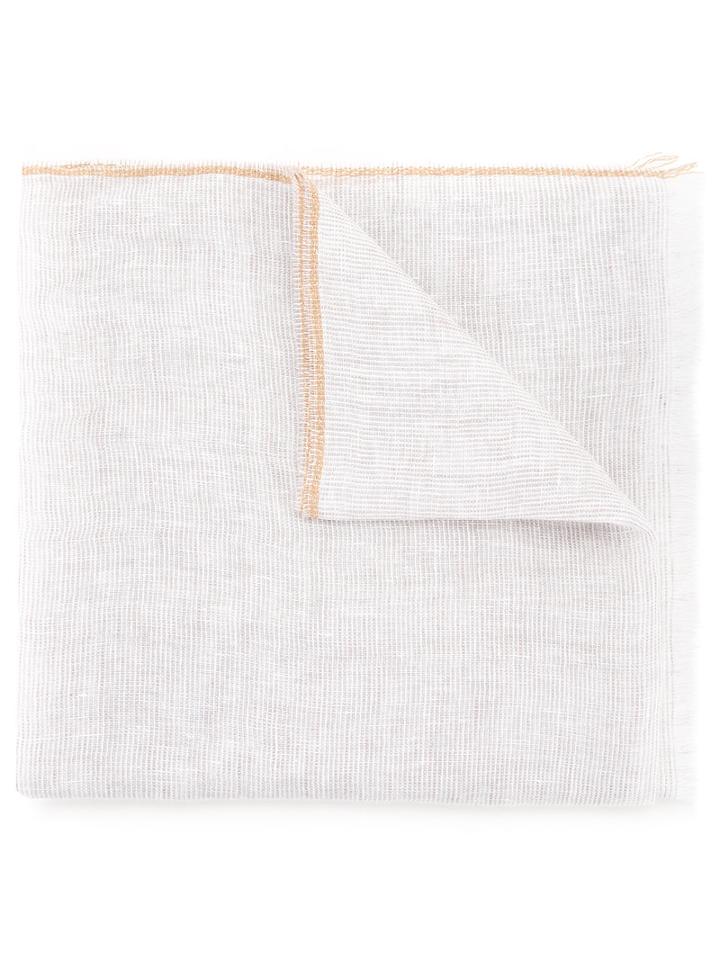 Massimo Alba Frayed Scarf, Women's, White, Cotton