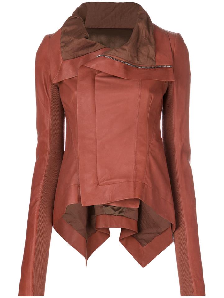 Rick Owens Naska Biker Jacket - Yellow & Orange