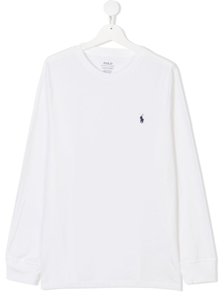 Ralph Lauren Kids Teen Round Neck T-shirt - White