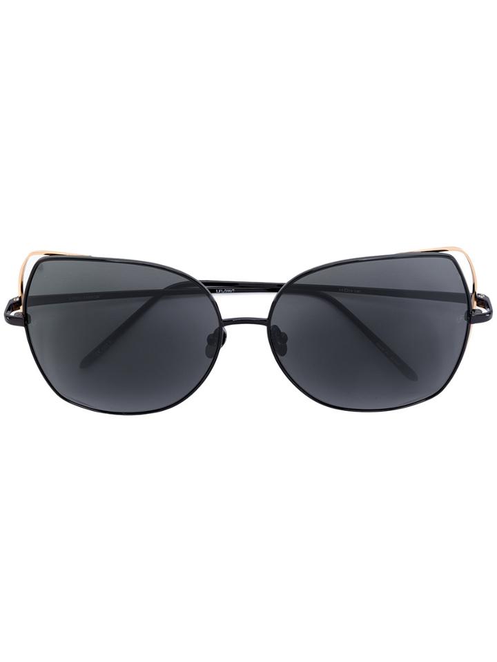 Linda Farrow Embellished Sunglasses - Black