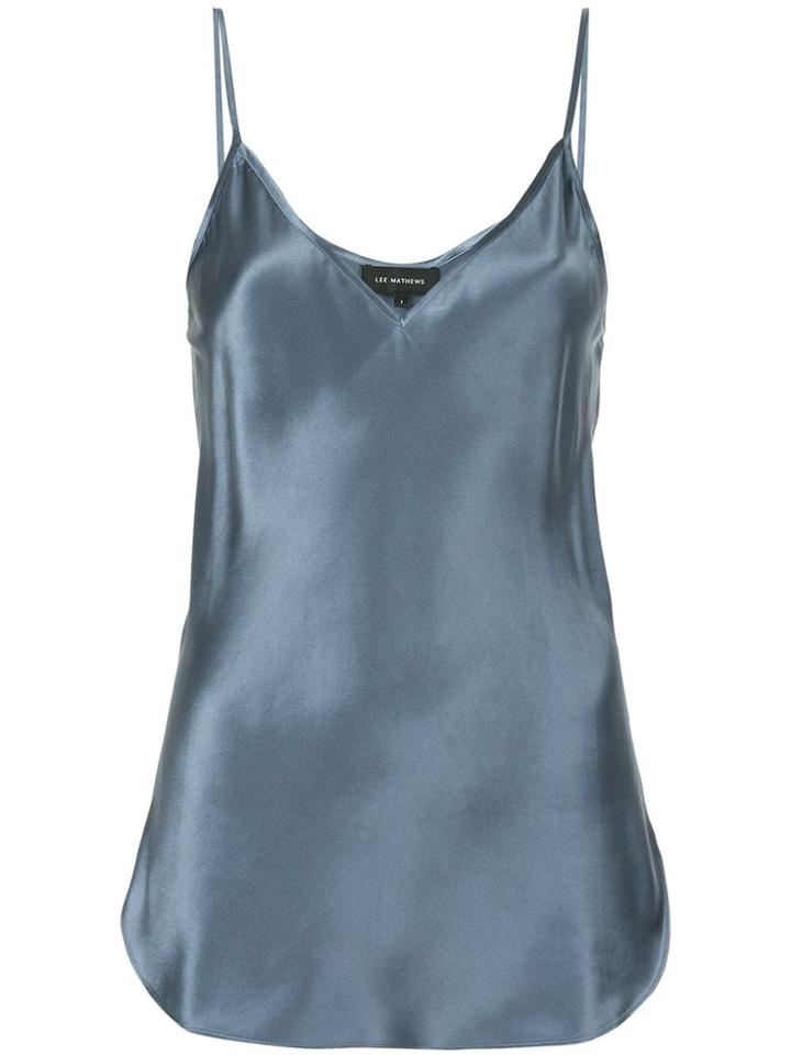 Lee Mathews V-neck Cami Top - Blue