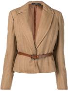 Gianfranco Ferre Vintage 1990 Striped Jacket - Neutrals