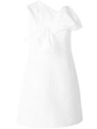 Victoria Victoria Beckham Front Bow Dress, Women's, Size: 8, White, Silk/viscose/cotton