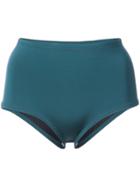 Cynthia Rowley Betty High Waisted Bikini Bottom - Green