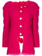 Tiger In The Rain Button-down Cardigan - Red
