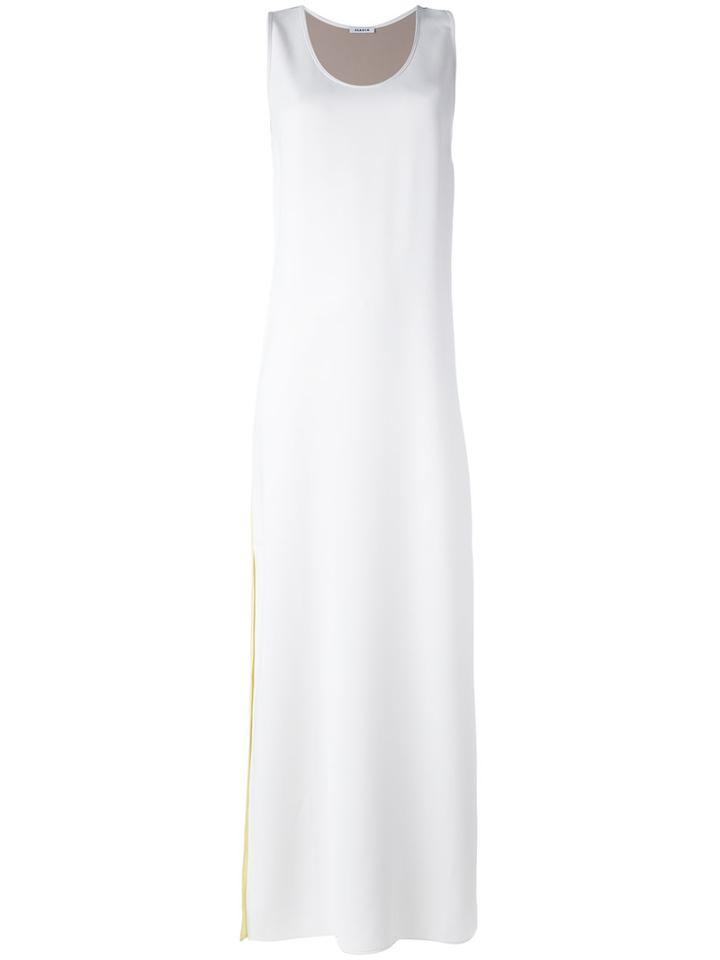 P.a.r.o.s.h. Colour Block Long Dress, Women's, Size: Medium, Nude/neutrals, Polyester