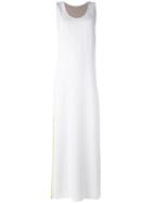 P.a.r.o.s.h. Colour Block Long Dress, Women's, Size: Medium, Nude/neutrals, Polyester
