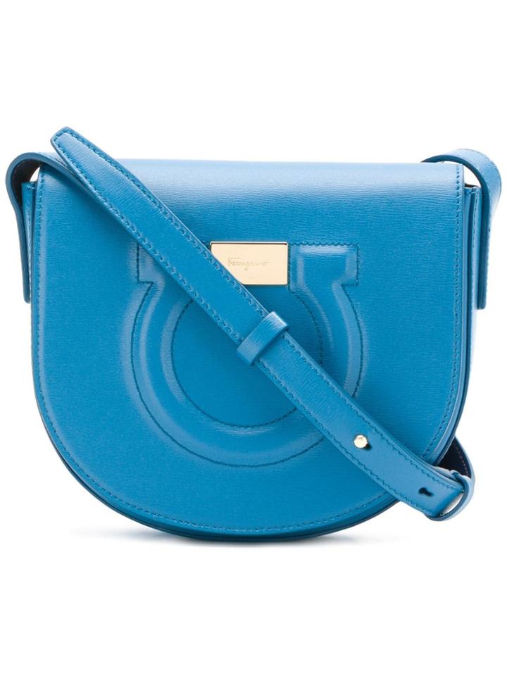 Salvatore Ferragamo Gancio Crossbody Bag - Blue