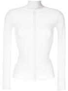 Dion Lee Fitted Ribbed Top - White