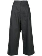 Sofie D'hoore Provence Cropped Wide Leg Trousers - Black