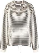 See By Chloé Striped Pull-over Sweater - White