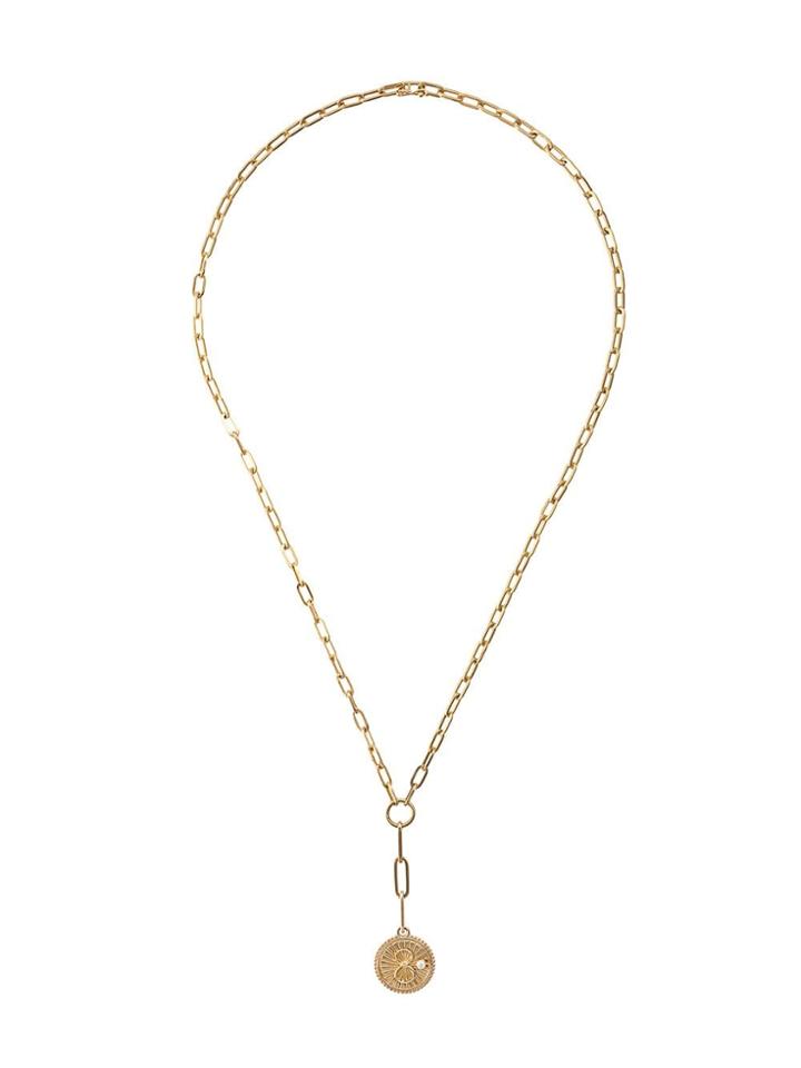 Foundrae 18kt Yellow Gold Karma Medallion Necklace
