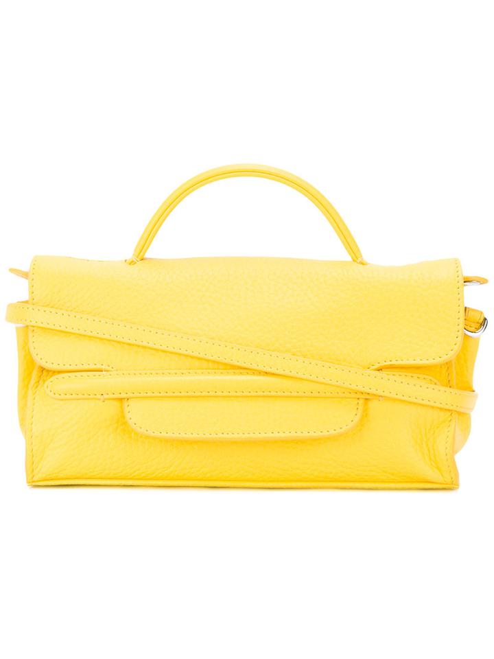 Zanellato Envelope Cross Body Bag, Women's, Yellow/orange, Calf Leather