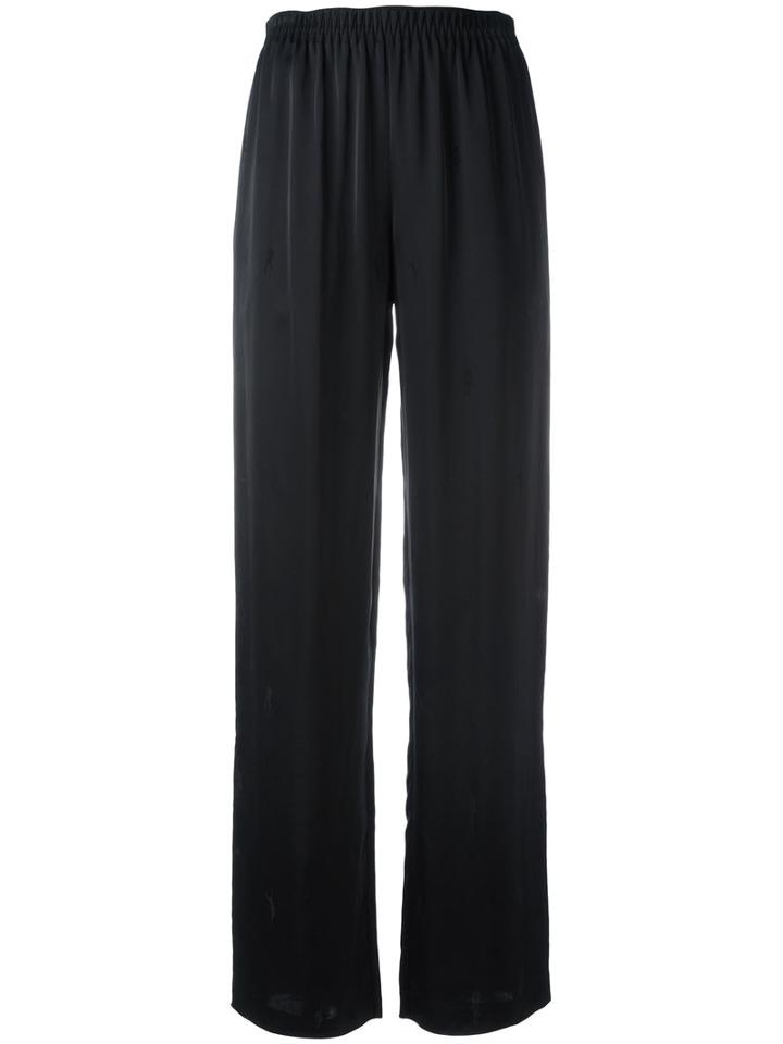 Alexander Wang Stripper Palazzo Pants, Women's, Size: 4, Black, Viscose