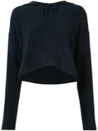 The Elder Statesman Cashmere Knitted Hoodie - Black