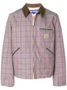 Junya Watanabe Man Checked Bomber Jacket - Red