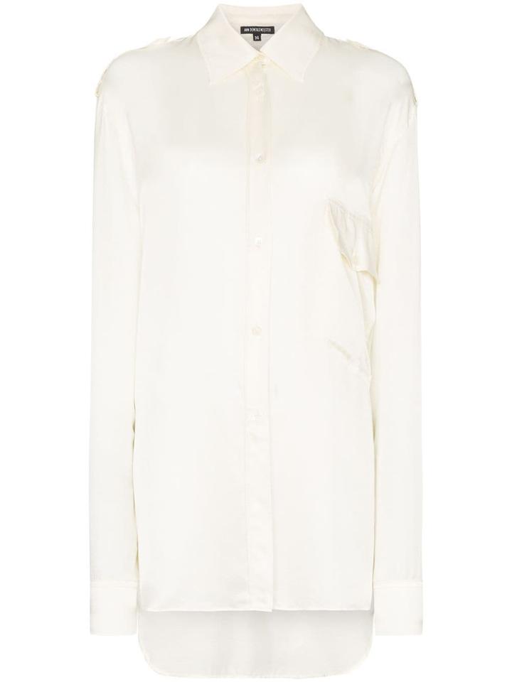 Ann Demeulemeester Utility Button-down Shirt - Neutrals