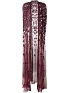 Zuhair Murad Lace Embellished Cape - Pink