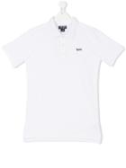Woolrich Kids Teen Logo Polo Shirt - White