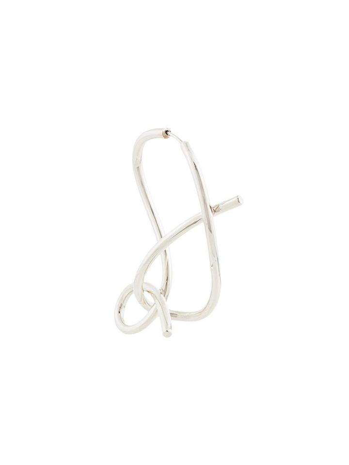 E.m. Whirlpool Shaped Earring - Metallic