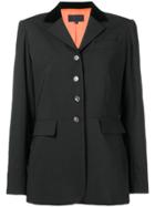 Hermès Vintage Fitted Blazer Jacket - Black