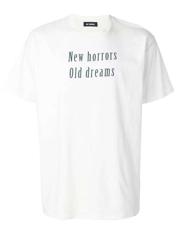 Raf Simons Motto Print T-shirt - White