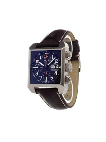 Fortis 'square Chrono' Analog Watch, Adult Unisex, Stainless Steel
