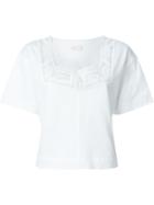 See By Chloé Embroidered Lace Panel Blouse