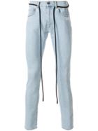 Off-white Slim-fit Jeans - Blue