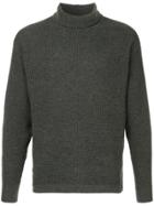 Caban Roll Neck Jumper - Grey