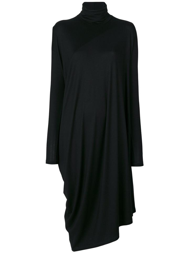 Mm6 Maison Margiela Asymmetric Jersey Dress - Black