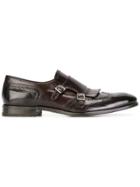 Henderson Baracco Perforated Detail Monk Shoes - Brown