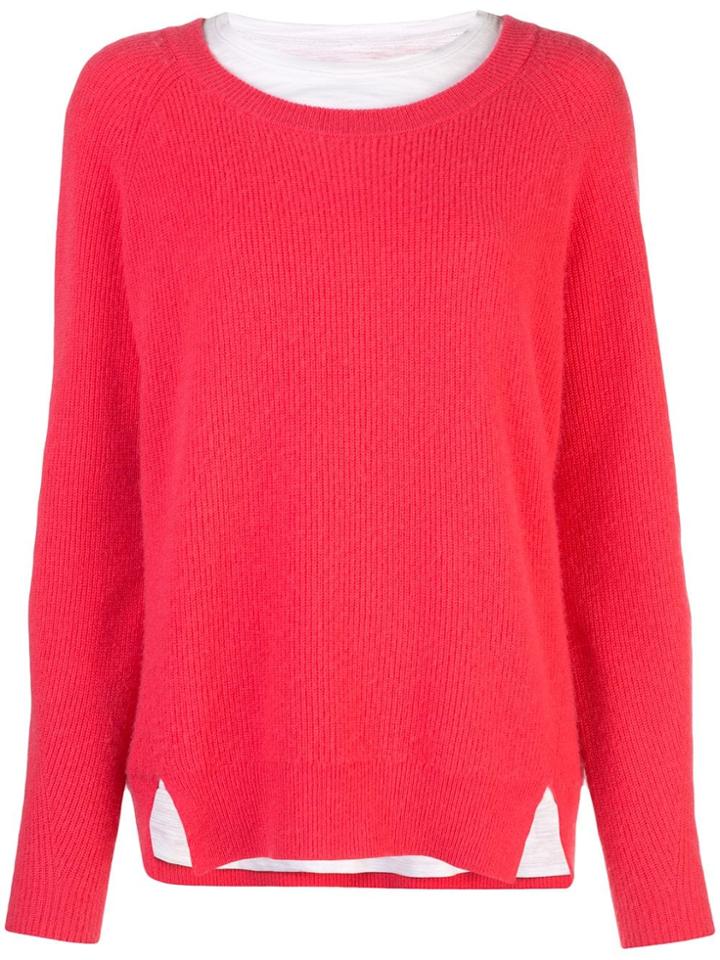Cinq A Sept Lillie Ribbed Jumper - Pink