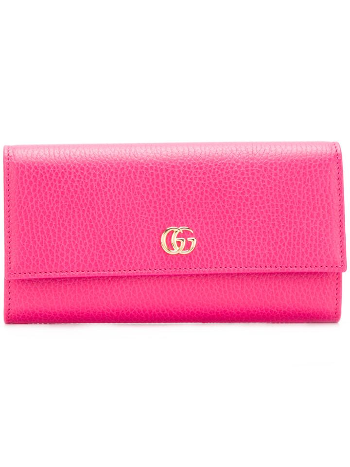 Gucci Gg Continental Wallet - Pink & Purple