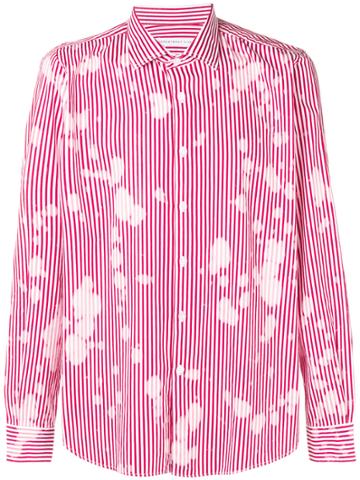 Department 5 Bleached Striped Shirt - Red