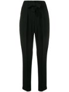 Pinko Carion High Waisted Trousers - Black