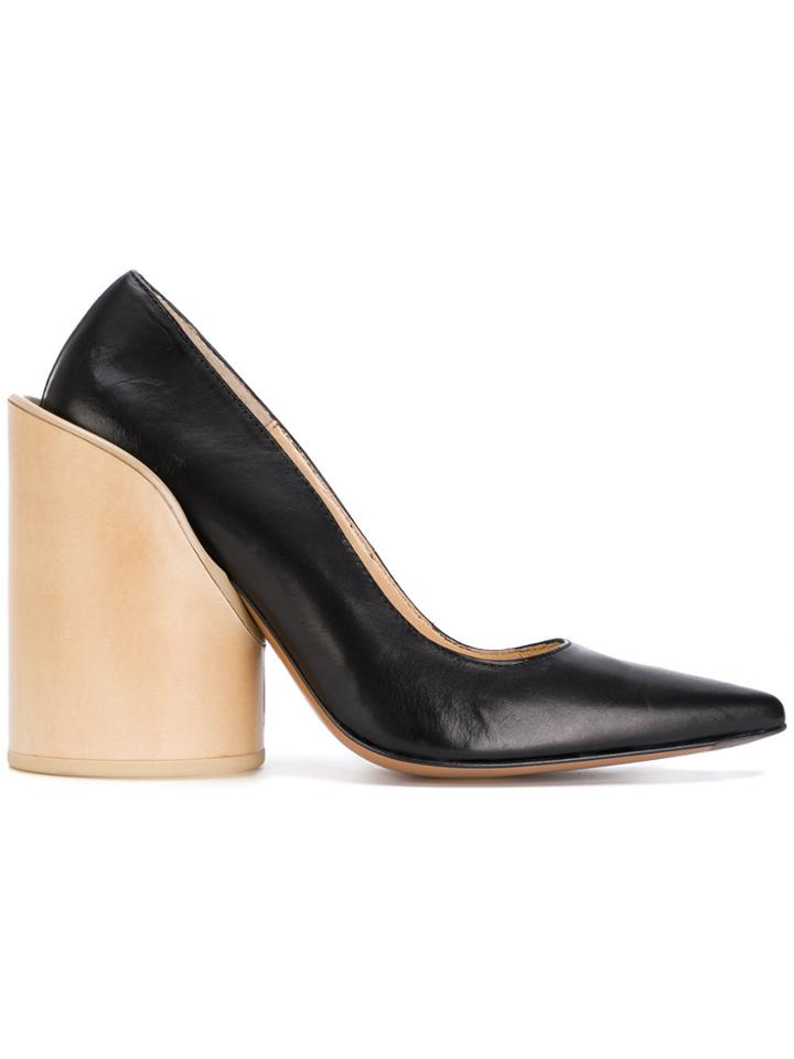 Jacquemus Pointed Block Heel Pumps - Black