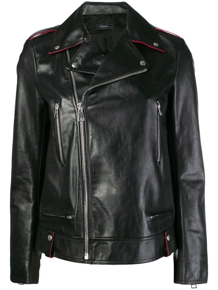Joseph Off-centre Zipped Jacket - Black
