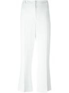 Capucci Tailored Trousers, Women's, Size: 44, White, Viscose/acetate/silk/spandex/elastane