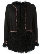 Bazar Deluxe Shearling Jacket, Women's, Size: 44, Black, Sheep Skin/shearling/lamb Fur