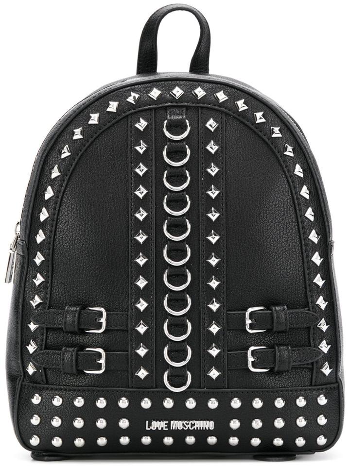 Love Moschino Studded Backpack - Black