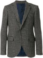 Mp Massimo Piombo Tweed Fitted Blazer - Black