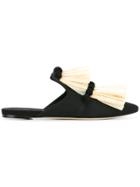 Sanayi 313 Ruffled Detail Mules - Black