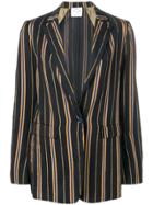 Forte Forte Striped Blazer - Blue