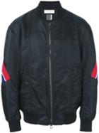 Facetasm - Striped Bomber Jacket - Men - Cotton/polyester - 3, Black, Cotton/polyester