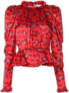 Magda Butrym Printed Top - Yellow & Orange