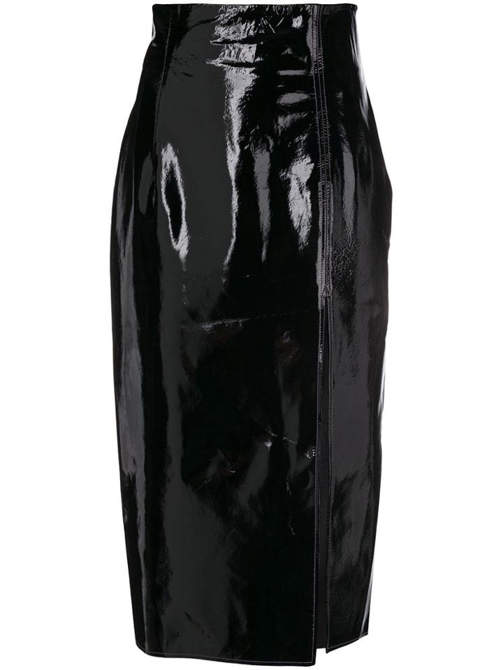 16arlington Varnish Midi Skirt - Black