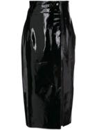16arlington Varnish Midi Skirt - Black